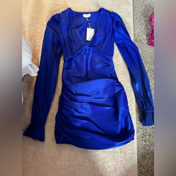 SOLD Lovers + Friends Tyra Mini Dress in Indigo Blue - Picture 4 of 5